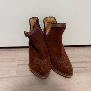 Lucchese Brown Ankle Boots